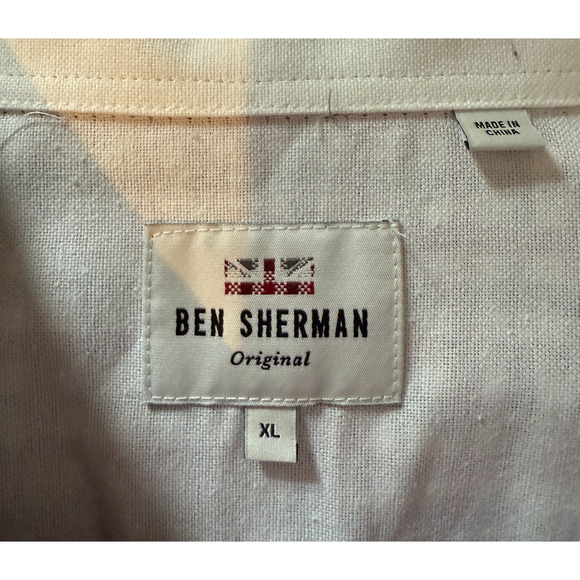 Ben Sherman Mens Long Sleeve Shirt Size XL Red Plaid Button Up Collar NWT - Picture 2 of 12